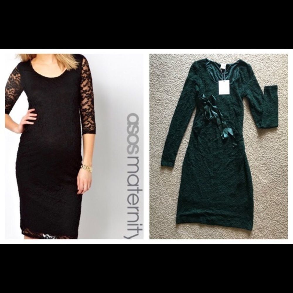 NWT Flattering lace maternity dress small